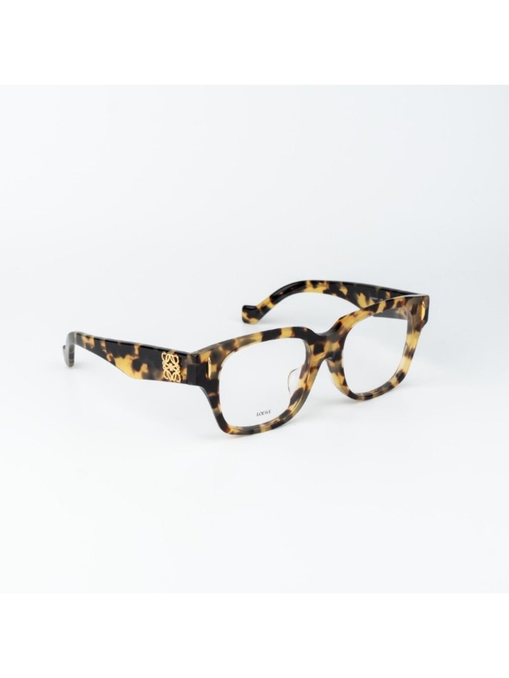 Loewe Women Eyeglasses Brown Havana Demo Square LW50091F 056 NEW AUTHENTIC
